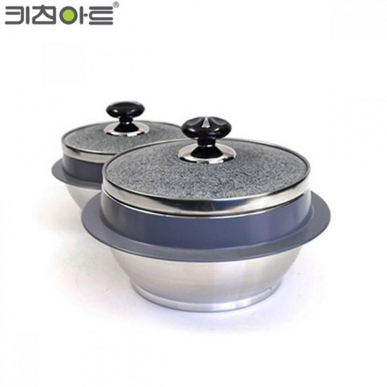 자연석 곱돌솥 돌뚜껑 19cm 5인용 가정용돌솥밥 솥밥냄비 곱돌냄비 돌솥뚝배기 미니가마솥 가정용돌솥 돌솥