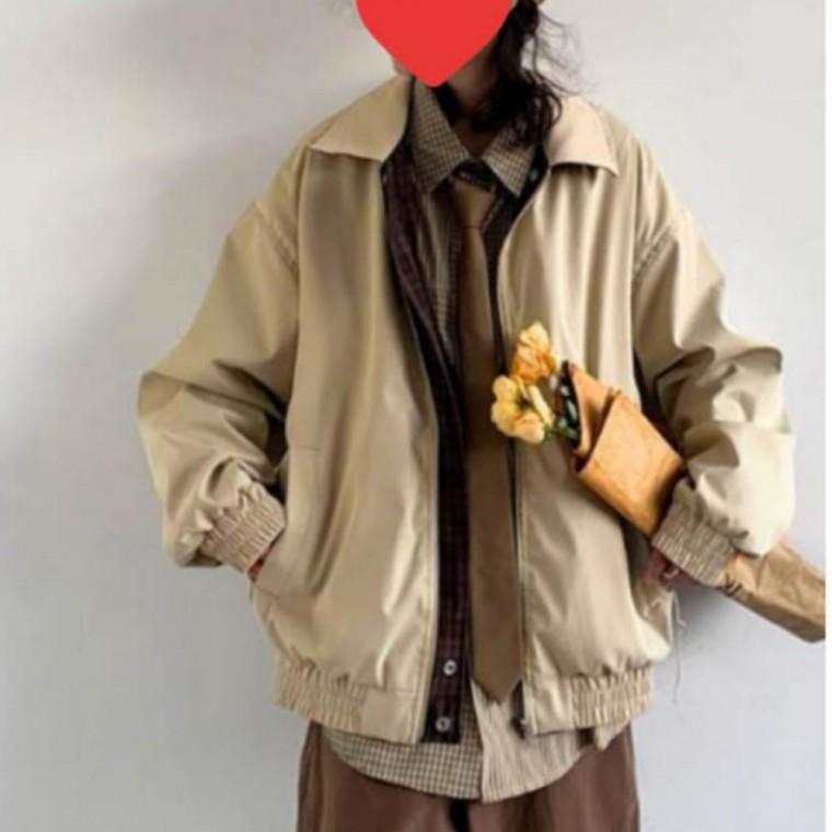 여성 양면 리버시블 체크 자켓 봄 가을 간절기 점퍼 아우터