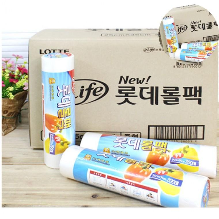 위생롤백 25 x 35 x 200매 30개 대용량롤백 주방비닐 일회용비닐봉투