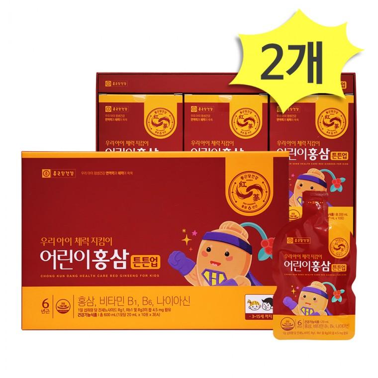 종근당 어린이 홍삼 6년근 튼튼업 600ml x 개 키즈홍삼 면역력 체력