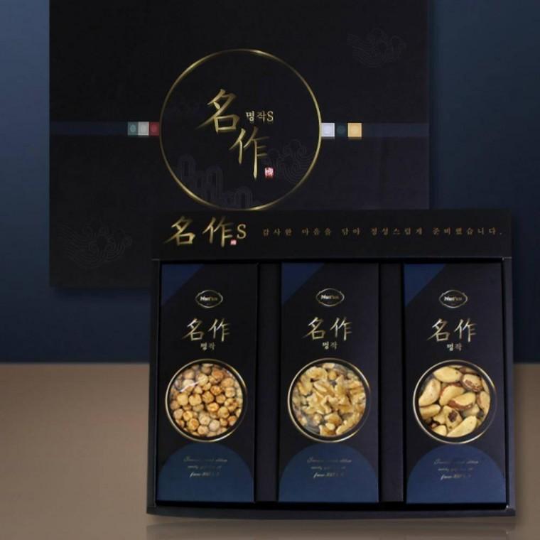견과류 3종 선물세트 명절 추석 답례품 부담없는 알찬 건강 간식 추석선물세트 답례품 명절 대량주문