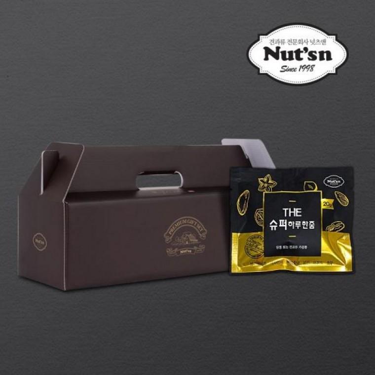 넛츠앤 추석명절 고급포장 60봉 THE슈퍼 부모님선물 견과류 하루한줌 하루한줌 원피상사