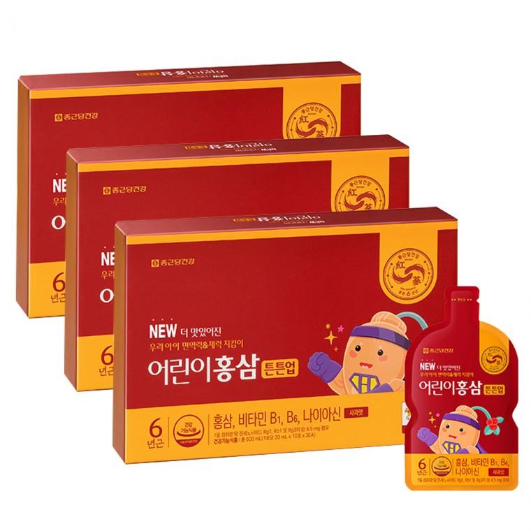 종근당건강 어린이홍삼 튼튼업 20ml x 30포 3개