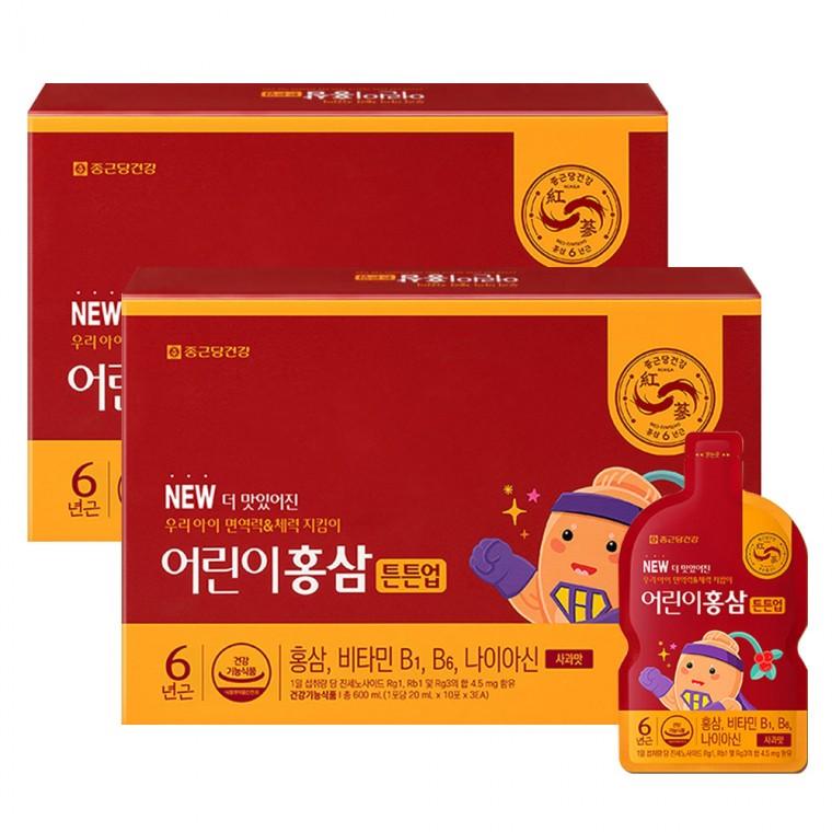 종근당건강 어린이 홍삼 튼튼업 20ml x 30포 2박스