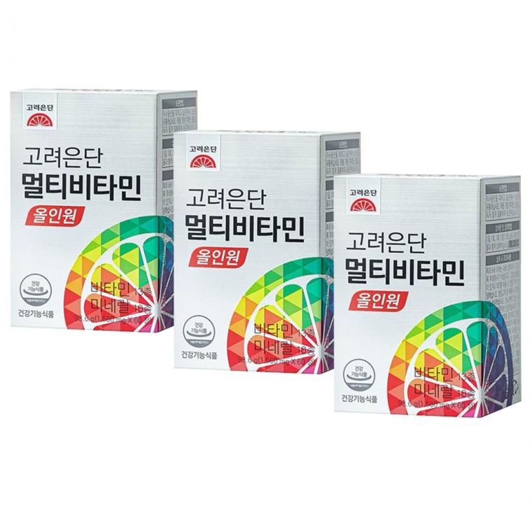 고려은단 멀티비타민 올인원 60정 x 3개