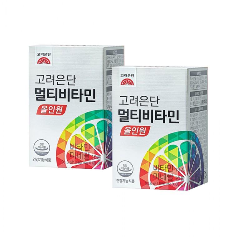 고려은단 멀티비타민 올인원 60정 x 2개