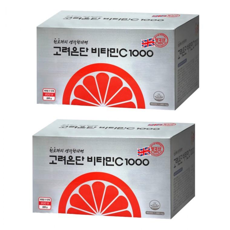 고려은단 비타민C 1000 1080mg X 600정 (2개)
