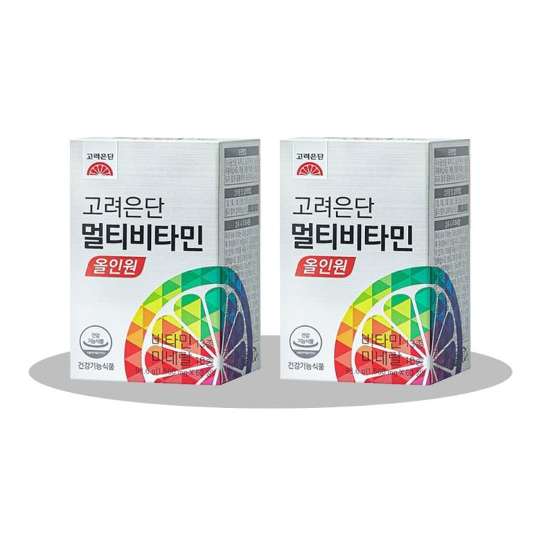 고려은단 멀티비타민 올인원 1560mg x 60정 (2개)