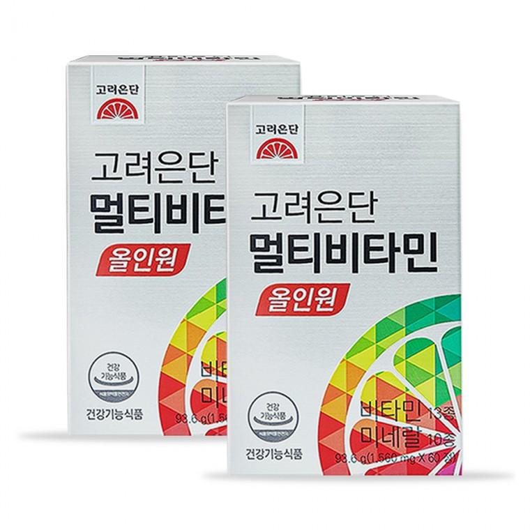 고려은단 멀티비타민 올인원 60정 2개