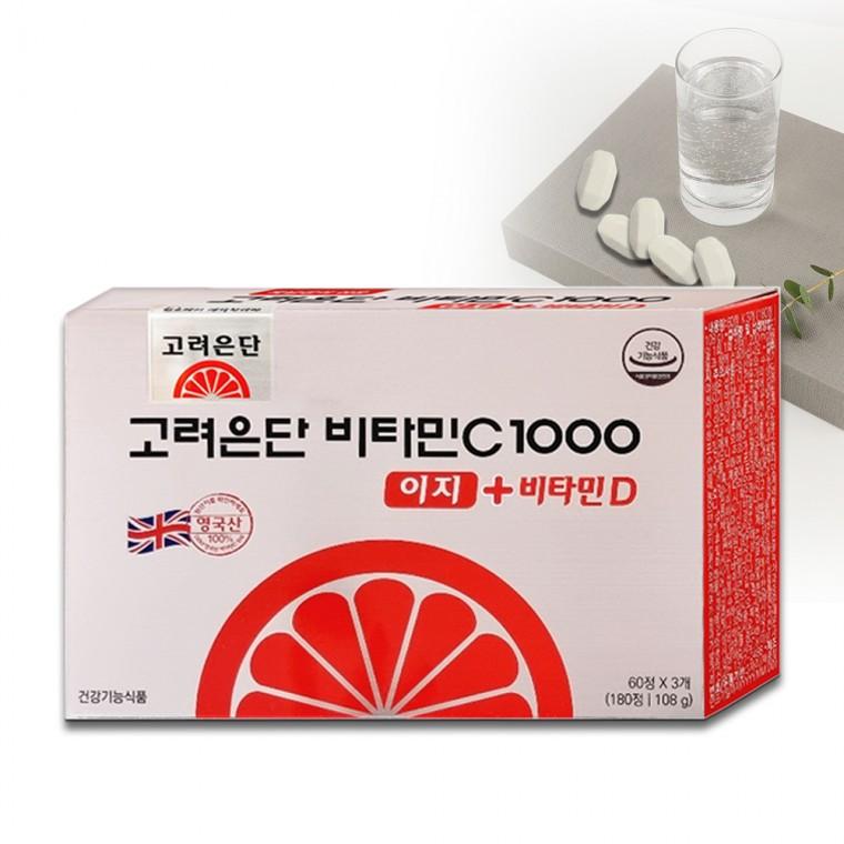 고려은단 비타민C 1000 이지 + 비타민D 180정 x 6개 18개월분