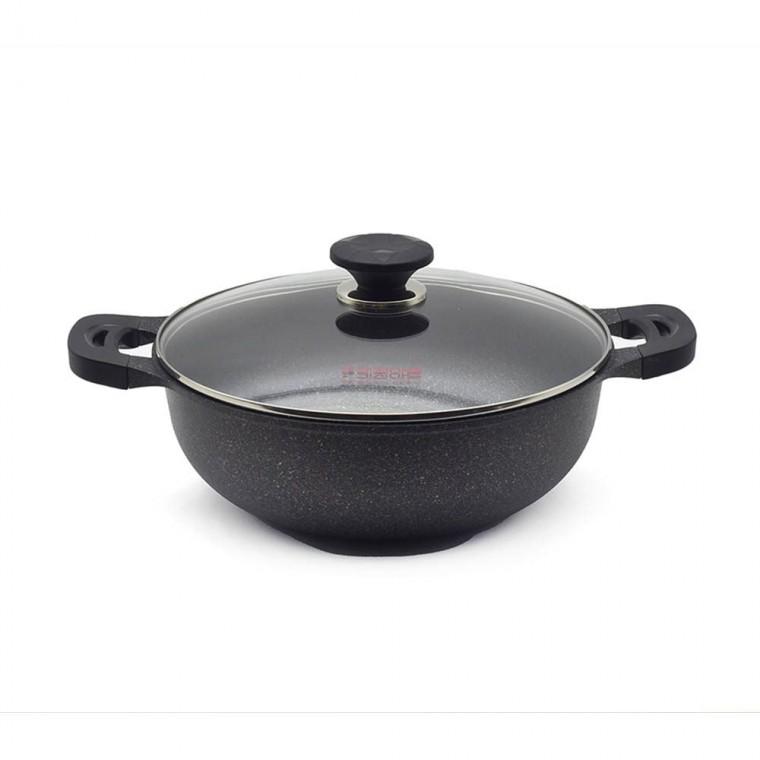 키친아트 골드 실버 IH 웰빙팬 36cm 냄비 전골