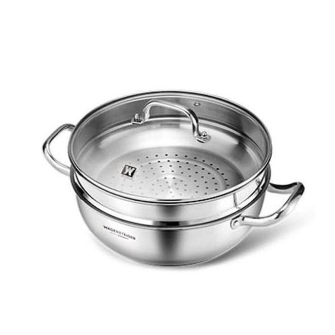 바겐슈타이거 인덕션 스텐 찜기 스팀팟 2단 멀티 찜냄비 28cm