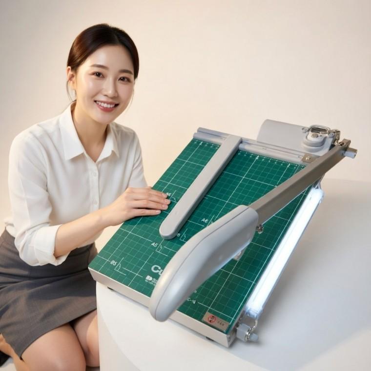 A4 LED 종이재단기 종이작두 종이커터기 작두 종이자르는컷팅기 종이제단기 책절단기