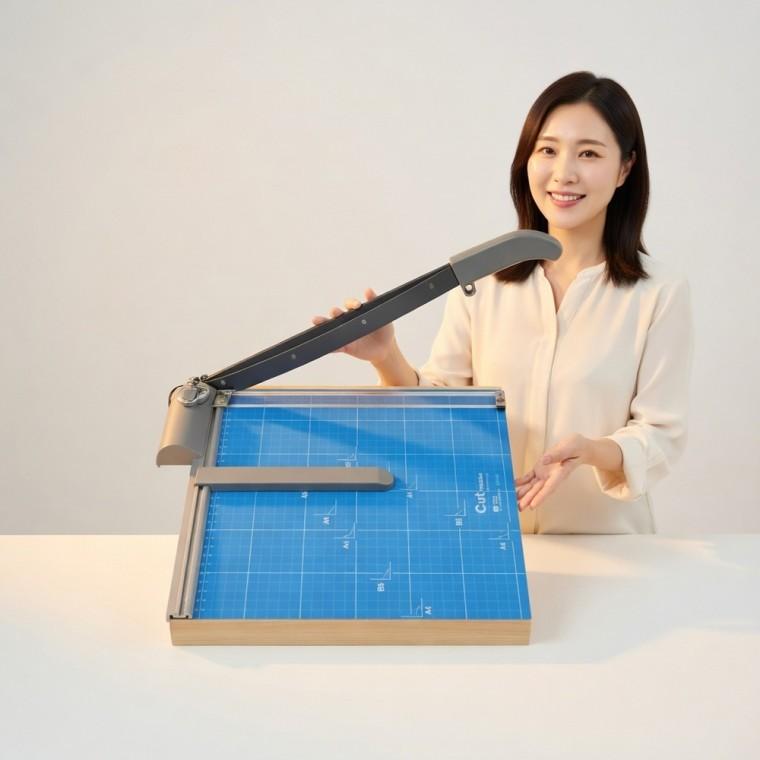 B5 종이 작두 재단기 필름 20매 제본 명함 카운터 절단기