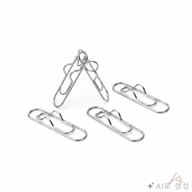 펜꽂이 하트 5p 사무용집게 크립집게 다꾸 회전클립 칼라집게 미니사무용클립
