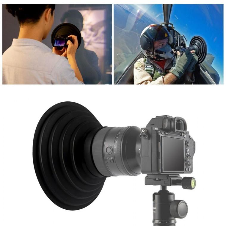 빛번짐 카메라 렌즈 커버 70mm 90mm 창문 야경 촬영