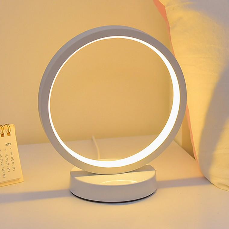 올인 원형 무드등 화이트 USB LED 밝기조절 수면등