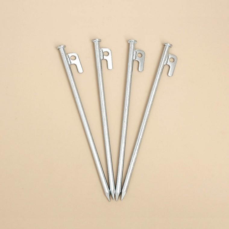 캠핑러브 고강도 단조팩4p세트 20cm 실버 텐프펙