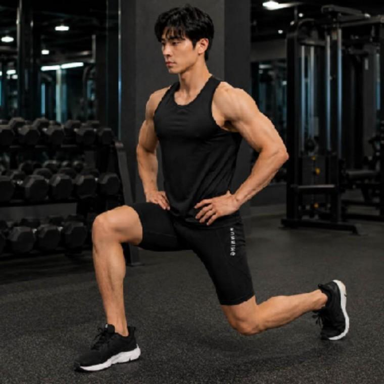 스판 기능성 원단 남성 헬스 운동복 숏 팬츠 트레이닝 반바지