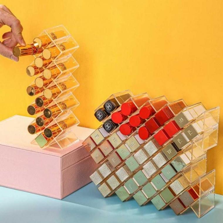 립스틱 진열대 립스틱수납함 립스틱거치대 화장품정리대