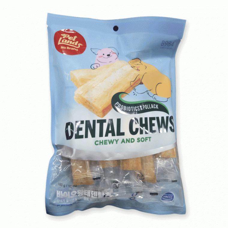 강아지 간식 바이오 황태 덴탈 츄 180g*2개 dog chew