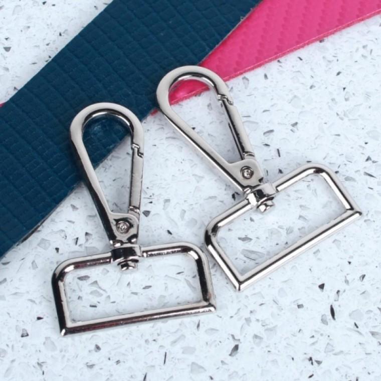 가방끈 부자재 D링 고리 실버 32mm 2P