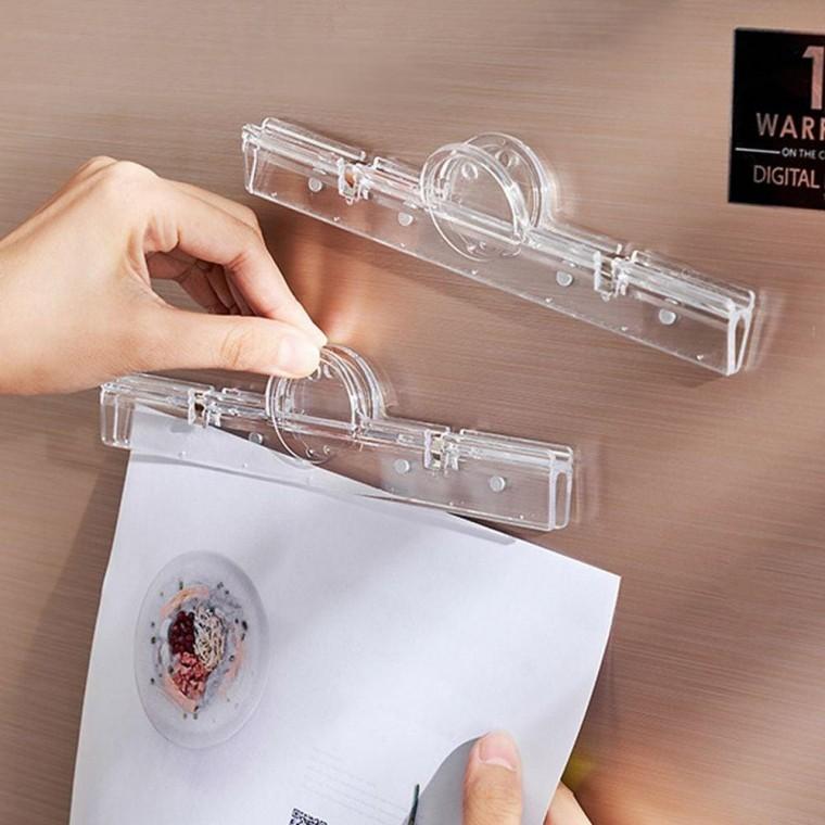 A4 자석 집게 사무용 냉장고 메모 종이 꽂이 DD-12552