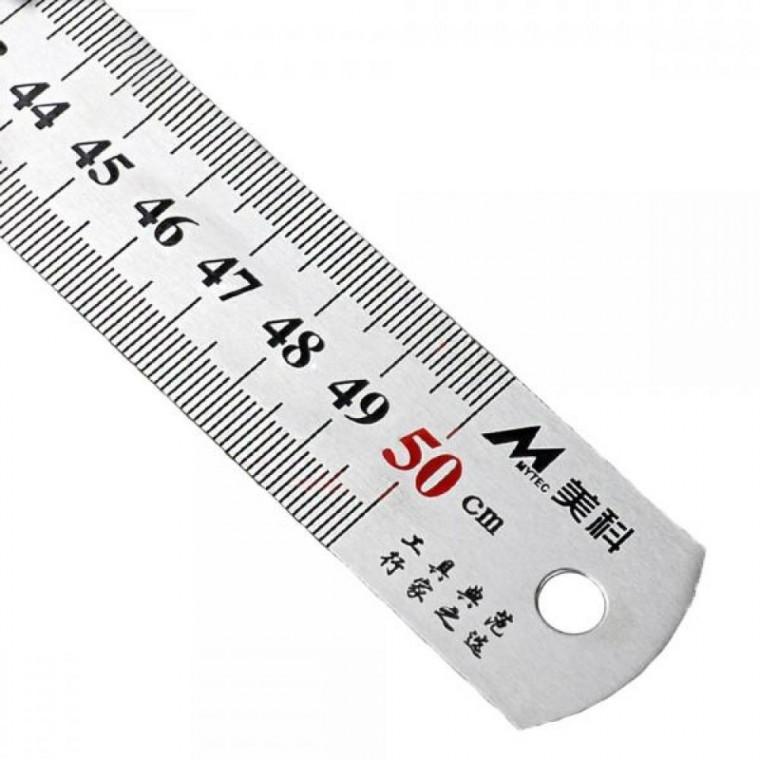 목공 길이 측정 50cm 스테인레스 자 인치자