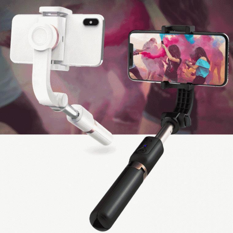 셀카봉 짐벌 삼각대 블루투스 블랙 phone gimbal