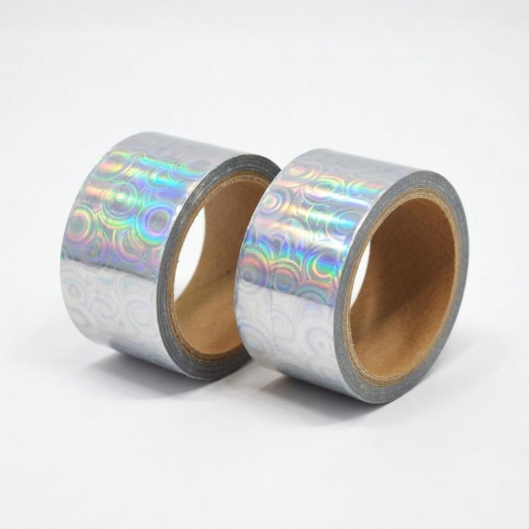 레이저 데코 테이프 30mm 꾸미기 라벨 공예 실버 스티커 다이어리