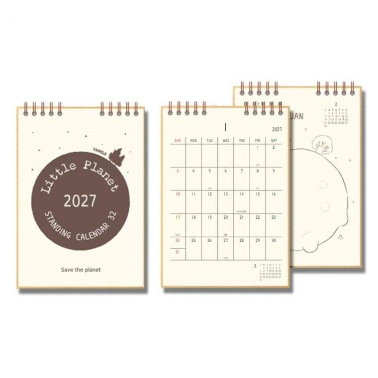 2027 리틀플래닛 스탠딩 캘린더32 데스크 카렌다 달력 사무실 128x181mm 양지사