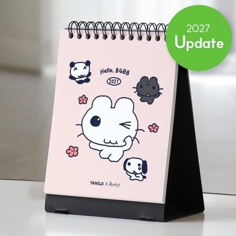 2027 아티스트 스탠딩 캘린더 일러스트 데스크 달력 미니 카렌다 115x140mm 양지사