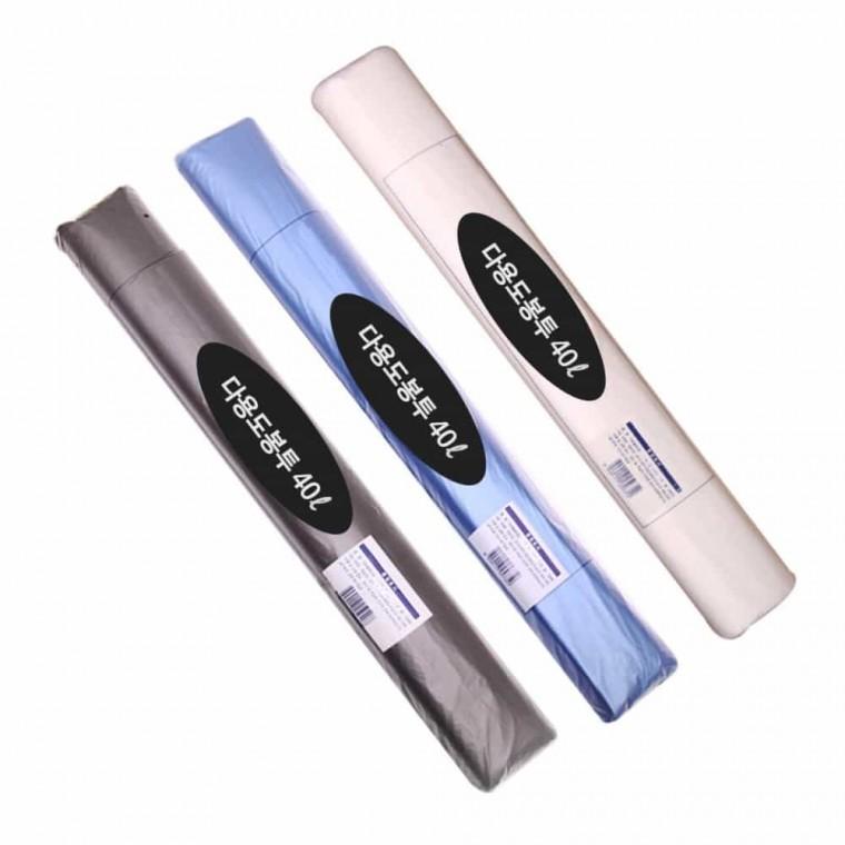 다용도 봉투 40L 100매입 반투명폴리백 마트비닐봉투 시장봉투