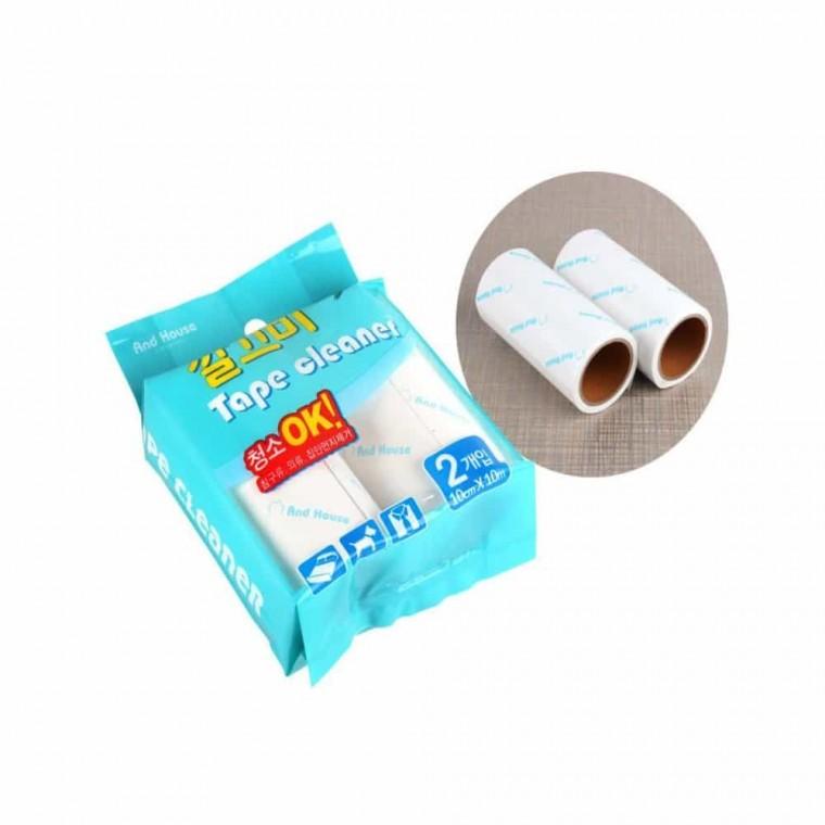 테이프크리너 리필 2P 10cmx10m 먼지클리너리필 돌돌이클리너 청소테이프