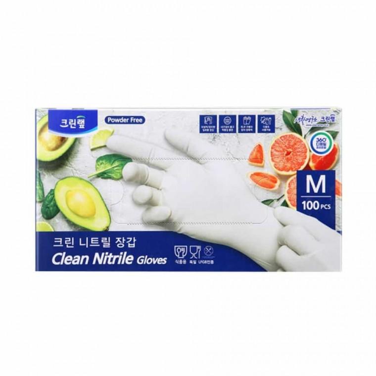 니트릴 장갑 100개입 M 일회용장갑 니트릴위생장갑 조리용장갑