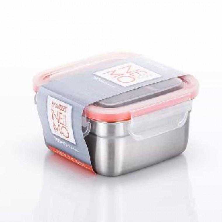 스텐밀폐용기 7호 750ml 주방밀폐용기 사각스텐밀폐용기 야채보관통