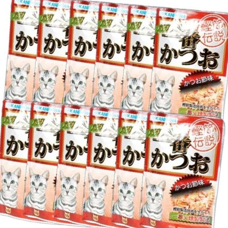 고양이 파우치 간식 가다랑어 60g 12개 주식 습식 파우치 영양