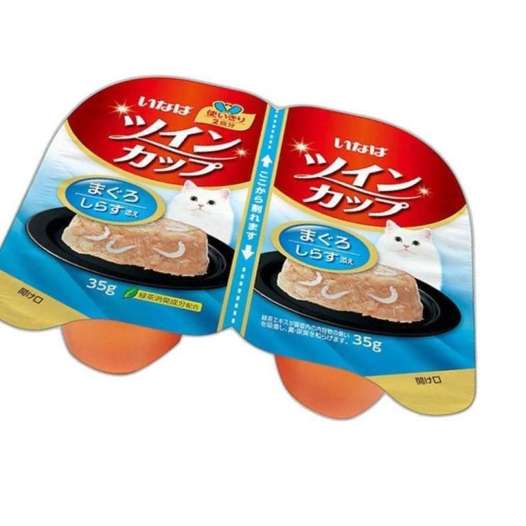 고양이 트윈컵 간식 참치 치어 70g 습식 간식 사료 토핑 음수량