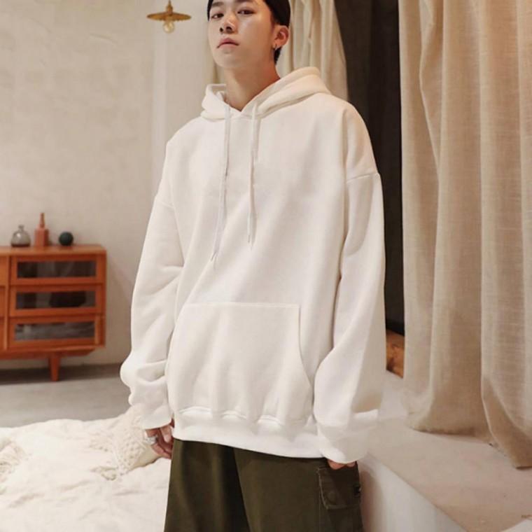 모자티 무지후드티셔츠 간절기 루즈핏후드 남녀공용 긴팔티 가을 데일리 오버핏