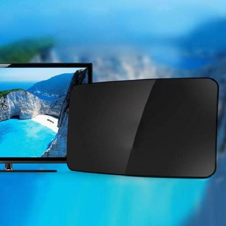 안테나 디지털 TV 수신기 커브드 블랙 풀HD 방송 수신기