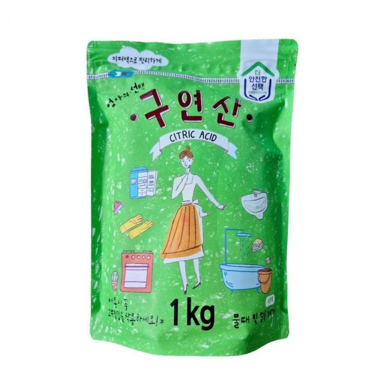 엄마의선택 구연산 1kg 지퍼백 다목적세정제 물때 찌든때제거
