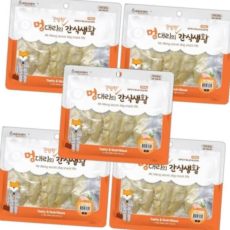 강아지 간식생활 순닭가슴살 300g 5개 통살 간식 고단백 저지방