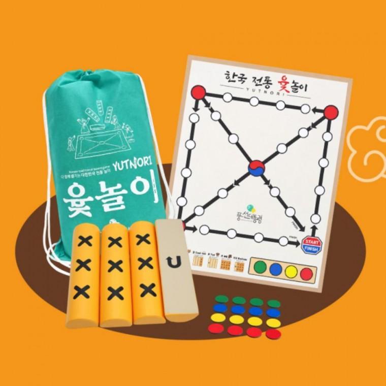 운동회 학교 행사 중형 윷놀이 전통놀이 세트 38cm