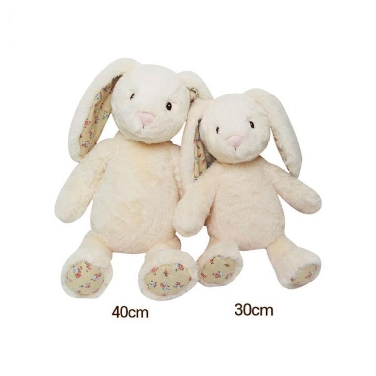 루미나D 봉제 애착인형 포근한 토끼 40cm 아기장난감 아이보리 안고 자는