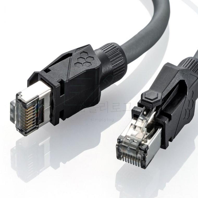 강원전자 CAT.6A 산업용 랜 케이블 3m KB T6ASTP 03GY CAT6A케이블 랜선연결잭 인터넷케이블선 케이블랜선