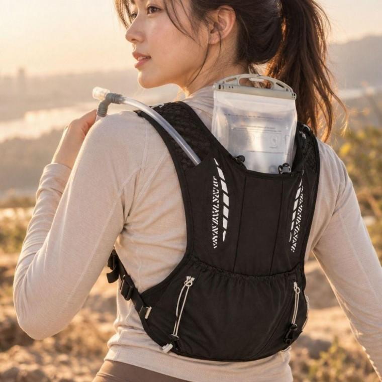 조끼 초경량 러닝백팩 멀티 포켓 수납 베스트 전용워터팩 포함 온러닝