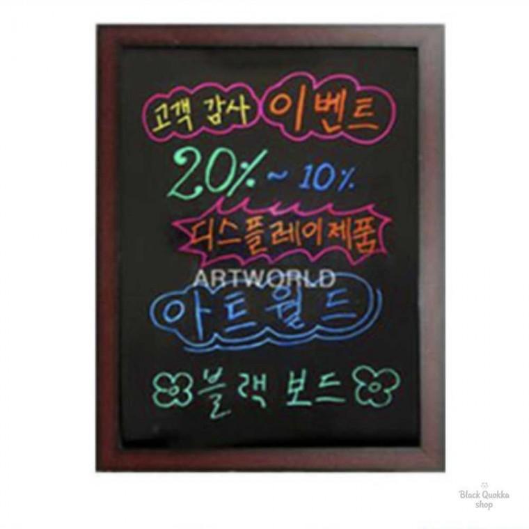 까만 블랙보드 업소용칠판메뉴판 메뉴칠판