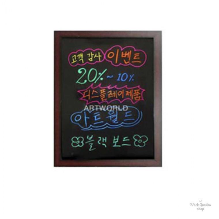 까만 블랙보드 커피메뉴판 벽칠판