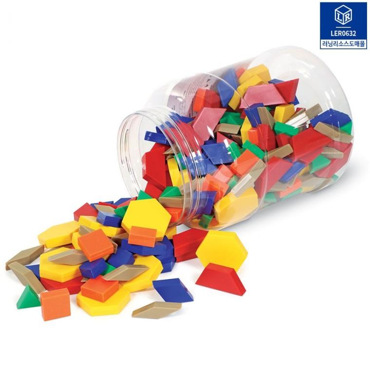 러닝리소스 플라스틱 패턴블록 1cm 250pcs LER0632 LR 25806