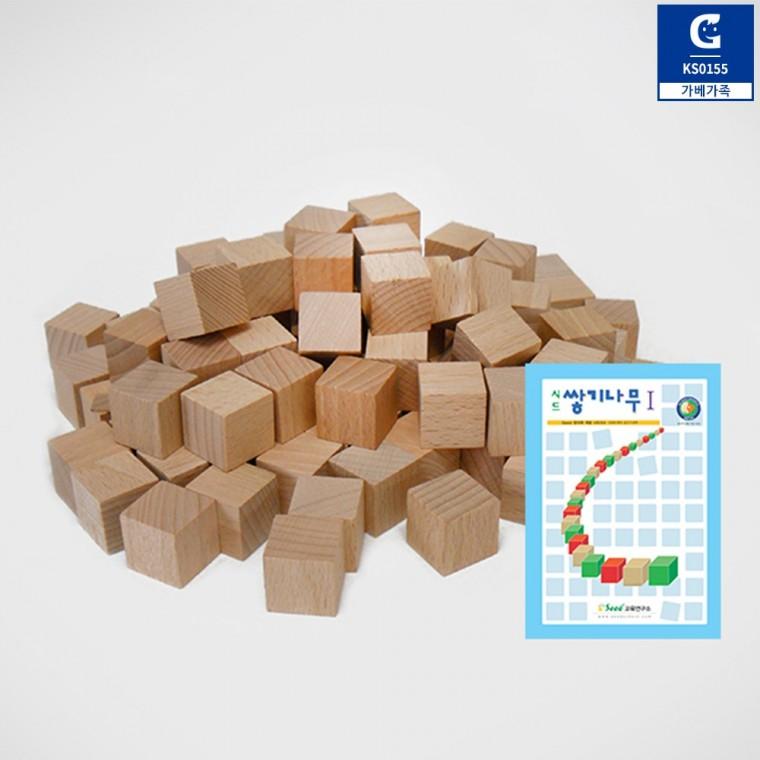 가베가족 큰솔 원목쌓기나무 1단계 세트 KS0155 LR 1728